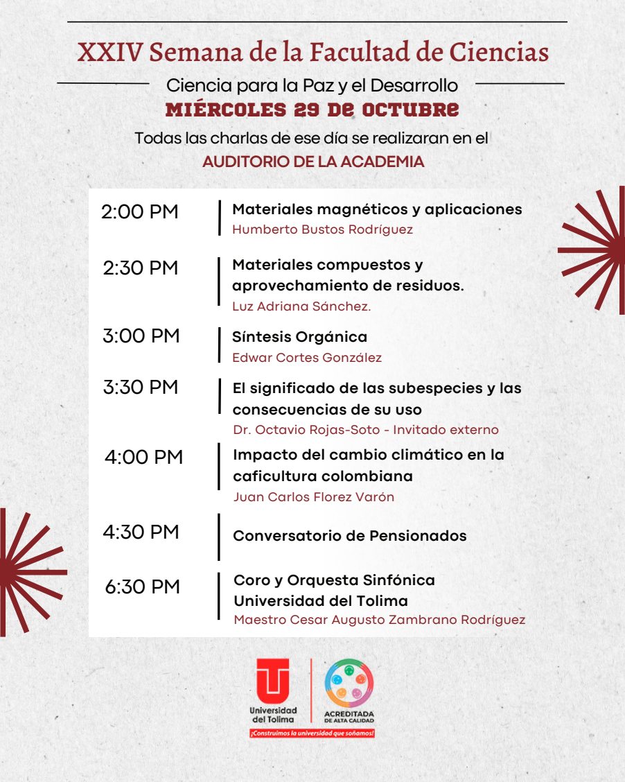 XXIV Semana de la Facultad 2025 Miercoles 29 1